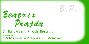 beatrix prajda business card